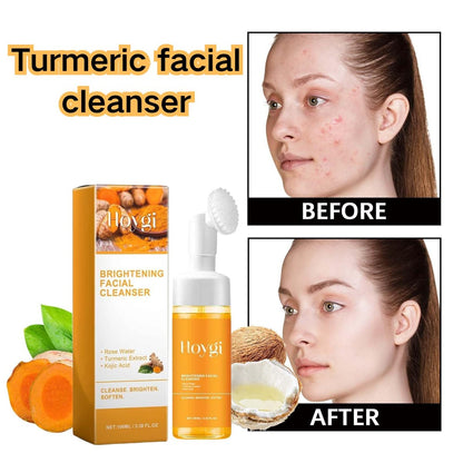 EIVJEC Turmeric Facial Cleanser – 2 Pack Foaming Face Wash with Turmeric Acid for All Skin Types