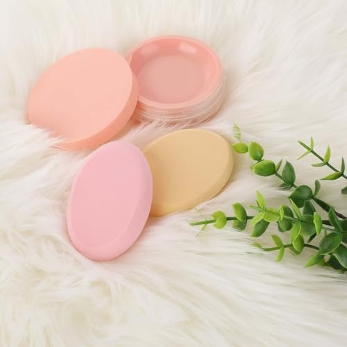 2 Pack Oval Puff Egg Foundation Sponge - Professional Makeup Sponges for Flawless Foundation, Blush, and Concealer Application (Skin Tone and Pink) - görsel 12