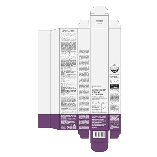 VT COSMETICS Reedle Shot Firming Eye Cream – Micro-Vibration Treatment for Wrinkles & Elasticity, Peptide & Hyaluronic Acid, 0.51 fl oz (15 ml) Avelisse