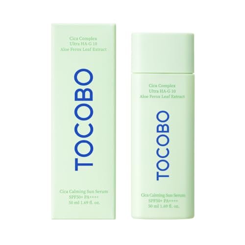 TOCOBO CICA CALMING SUN SERUM SPF50+ PA+++ - Lightweight Daily Sunscreen with Centella Asiatica, 1.69 Fl Oz - görsel 2