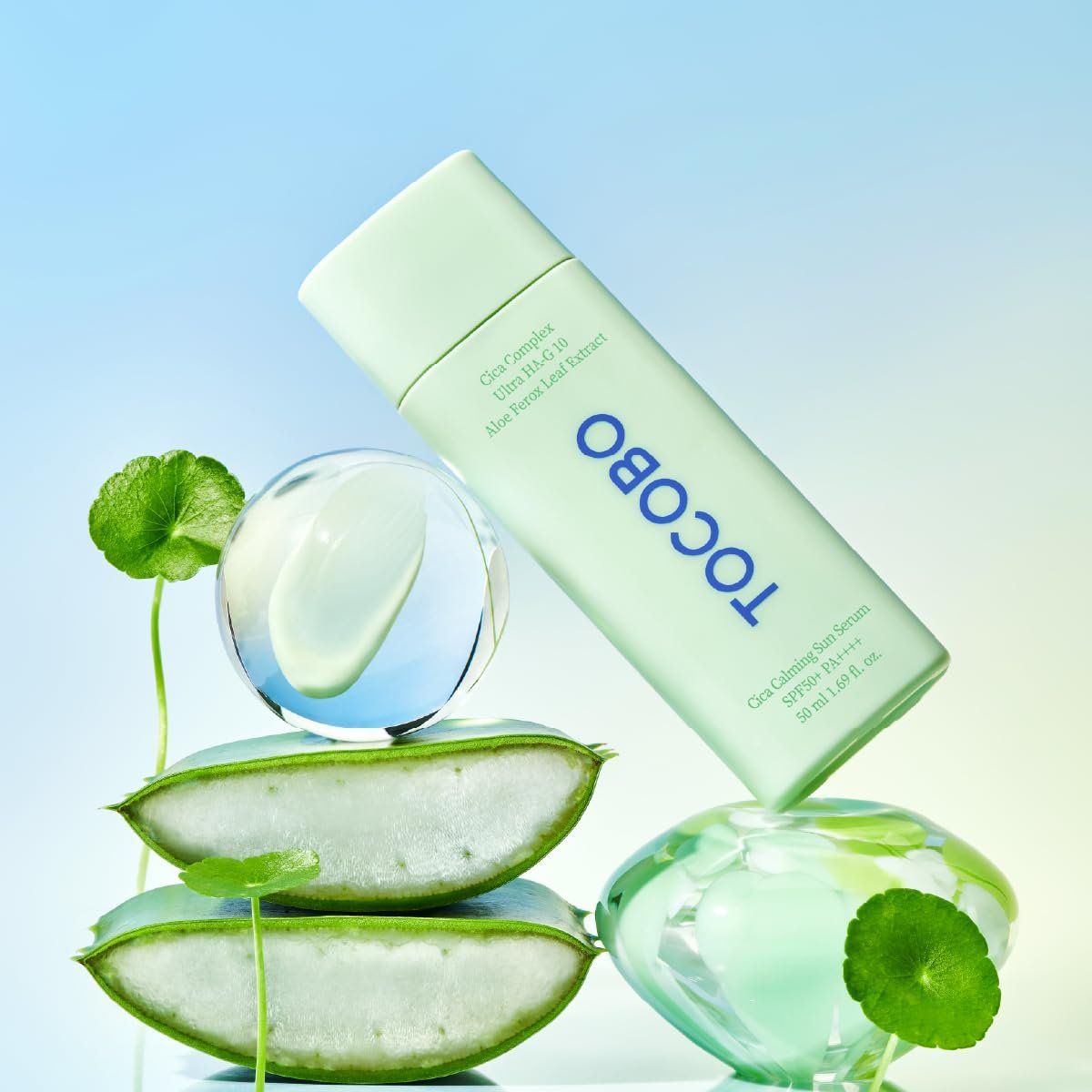 TOCOBO CICA CALMING SUN SERUM SPF50+ PA+++ - Lightweight Daily Sunscreen with Centella Asiatica, 1.69 Fl Oz - görsel 3