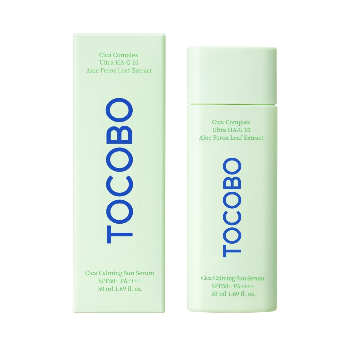 TOCOBO CICA CALMING SUN SERUM SPF50+ PA+++ - Lightweight Daily Sunscreen with Centella Asiatica, 1.69 Fl Oz - görsel 1