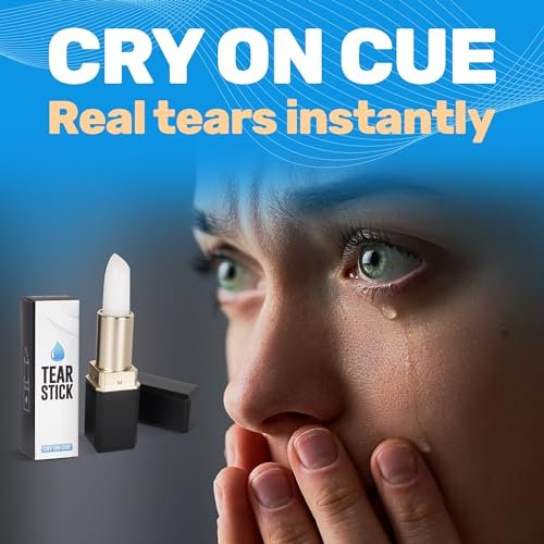 Professional Tear Stick for Actors (2 Pack) – Natural Menthol Formula for Real Tears, Wet Eyes – Ideal for Auditions, Theater, Film & TV Avelisse
