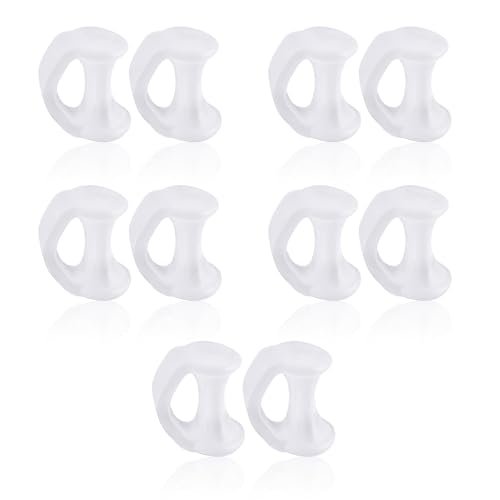 10PCS Gel Toe Separator - Pinky Toe Spacers & Little Toe Cushions for Bunion Corrector, Overlapping Toes, Blisters & Corns Relief Avelisse
