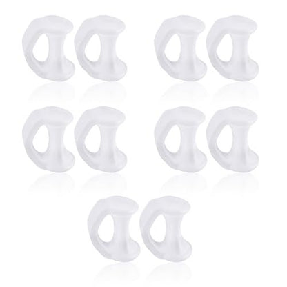 10PCS Gel Toe Separator - Pinky Toe Spacers & Little Toe Cushions for Bunion Corrector, Overlapping Toes, Blisters & Corns Relief Avelisse