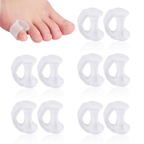 10PCS Gel Toe Separator - Pinky Toe Spacers & Little Toe Cushions for Bunion Corrector, Overlapping Toes, Blisters & Corns Relief Avelisse