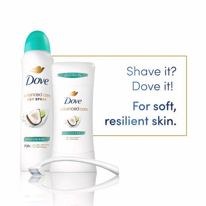Dove Antiperspirant Deodorant Dry Spray Coconut Water & Lime, 3.8 oz (Pack of 3) – 48-Hour Sweat & Odor Protection with Pro Ceramide Technology Avelisse