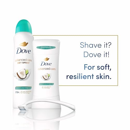 Dove Antiperspirant Deodorant Dry Spray Coconut Water & Lime, 3.8 oz (Pack of 3) – 48-Hour Sweat & Odor Protection with Pro Ceramide Technology Avelisse