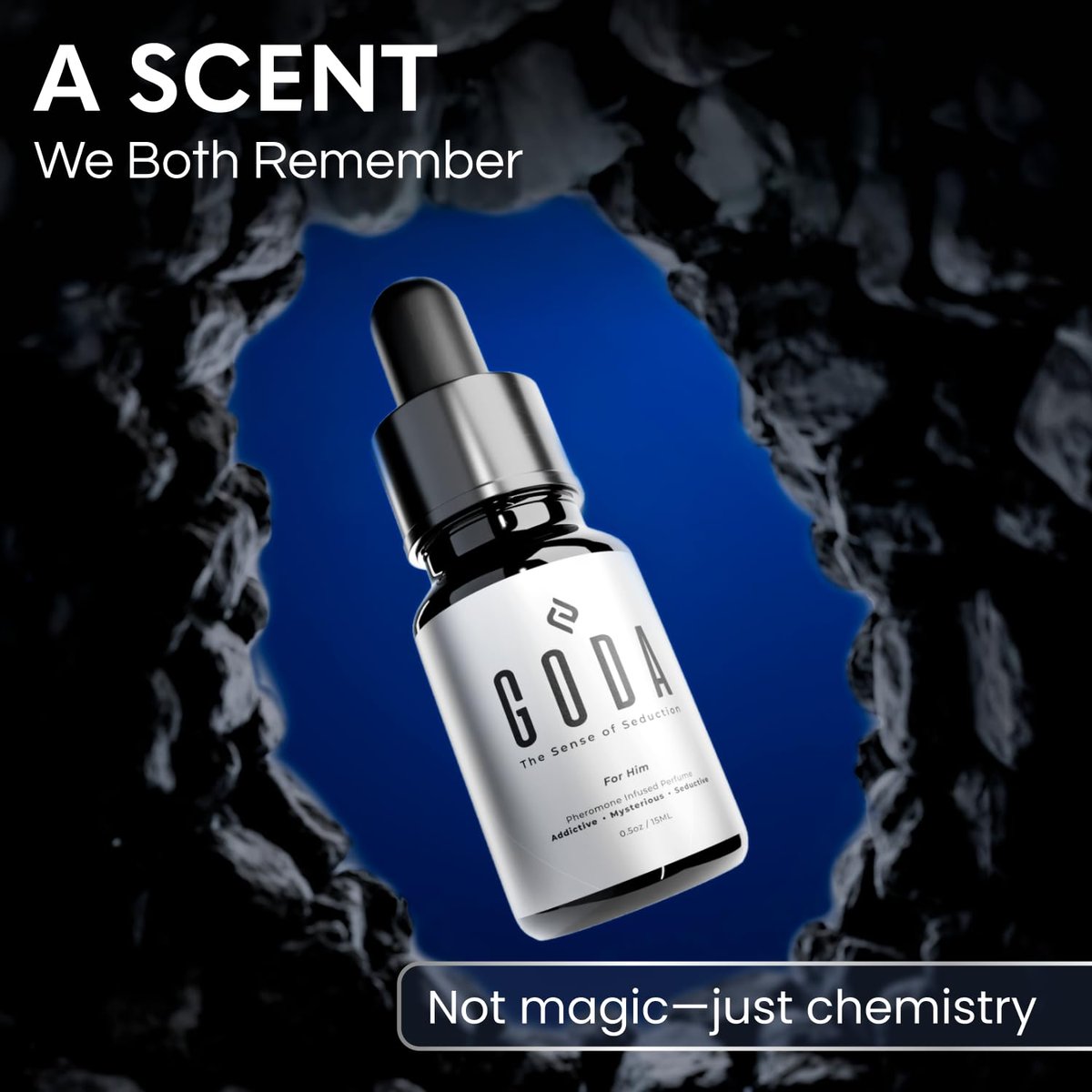 GODA Pheromones Cologne for Men – Citrus & Lavender Scented Attraction Fragrance, 15ml/0.50 fl oz Avelisse