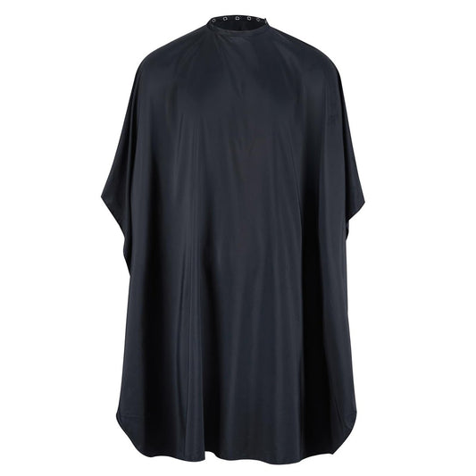 llezza Professional Salon Hair Cutting Cape - Waterproof Barber Cape for Men & Women, Adjustable Snap Button, 52" x 47" (Black)