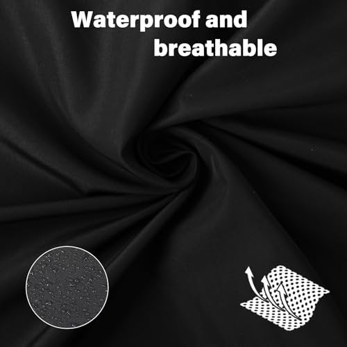 llezza Professional Salon Hair Cutting Cape - Waterproof Barber Cape for Men & Women, Adjustable Snap Button, 52" x 47" (Black) - görsel 10