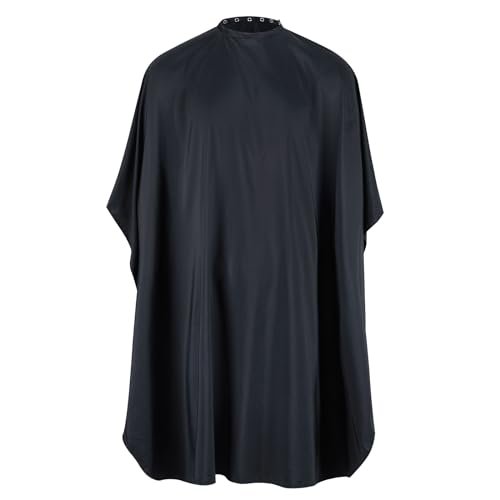 llezza Professional Salon Hair Cutting Cape - Waterproof Barber Cape for Men & Women, Adjustable Snap Button, 52" x 47" (Black) - görsel 2