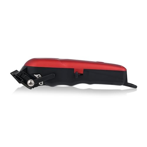 Stylecraft Rebel Professional Modular Cordless Hair Clipper and Trimmer with Super-Torque Motor Combo Set – Red Avelisse
