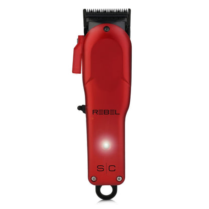 Stylecraft Rebel Professional Modular Cordless Hair Clipper and Trimmer with Super-Torque Motor Combo Set – Red Avelisse
