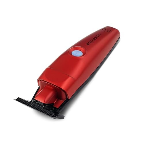 Stylecraft Rebel Professional Modular Cordless Hair Clipper and Trimmer with Super-Torque Motor Combo Set – Red Avelisse