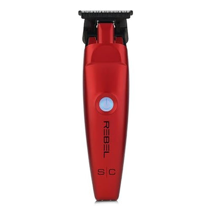 Stylecraft Rebel Professional Modular Cordless Hair Clipper and Trimmer with Super-Torque Motor Combo Set – Red Avelisse