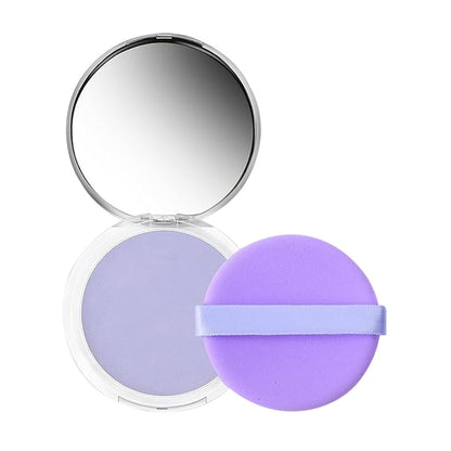 Lavend Jelly Pressed Setting Powder - Face Matte Setting Powder, Oil Control Pressed Matte Powder with Mini Powder Puff, Cruelty Free