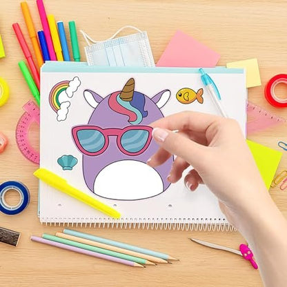 18-Pack Cartoon Make a Face Stickers - Mixed & Matched 6 Designs for Birthday Party Decorations & Favors