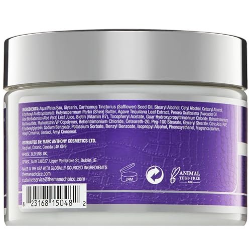 The Mane Choice The Alpha Curly As Can Be Curl Defining Cream - 12 oz - Defines, Hydrates & Smooths Frizz for Coily, Wavy & Curly Hair - Enriched with Biotin & Vitamin E - Paraben-Free Avelisse
