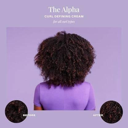 The Mane Choice The Alpha Curly As Can Be Curl Defining Cream - 12 oz - Defines, Hydrates & Smooths Frizz for Coily, Wavy & Curly Hair - Enriched with Biotin & Vitamin E - Paraben-Free Avelisse