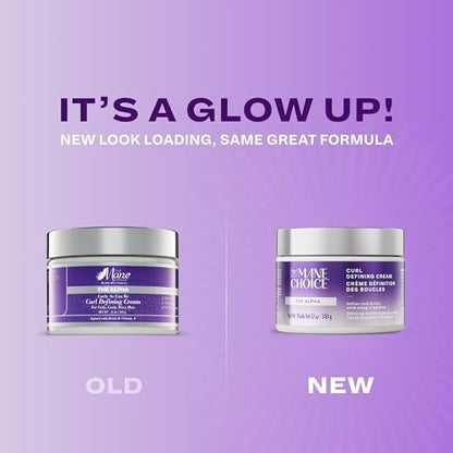The Mane Choice The Alpha Curly As Can Be Curl Defining Cream - 12 oz - Defines, Hydrates & Smooths Frizz for Coily, Wavy & Curly Hair - Enriched with Biotin & Vitamin E - Paraben-Free Avelisse