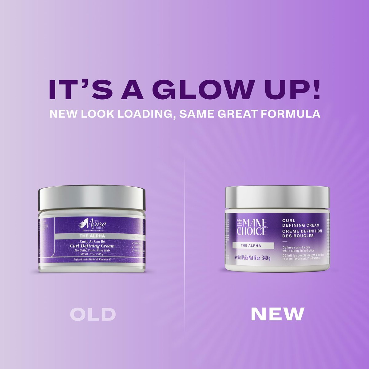 The Mane Choice The Alpha Curly As Can Be Curl Defining Cream - 12 oz - Defines, Hydrates & Smooths Frizz for Coily, Wavy & Curly Hair - Enriched with Biotin & Vitamin E - Paraben-Free Avelisse