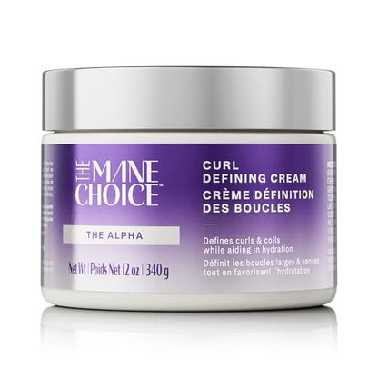 The Mane Choice The Alpha Curly As Can Be Curl Defining Cream - 12 oz - Defines, Hydrates & Smooths Frizz for Coily, Wavy & Curly Hair - Enriched with Biotin & Vitamin E - Paraben-Free Avelisse
