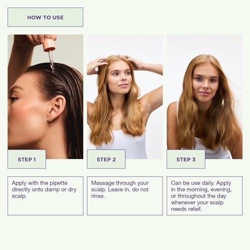Maria Nila Head & Hair Heal Soothing Serum – Leave-In Treatment for Dry, Itchy Scalp with Hyaluronic Acid, Aloe Vera & Peppermint Extract, 1.7 Fl Oz Avelisse
