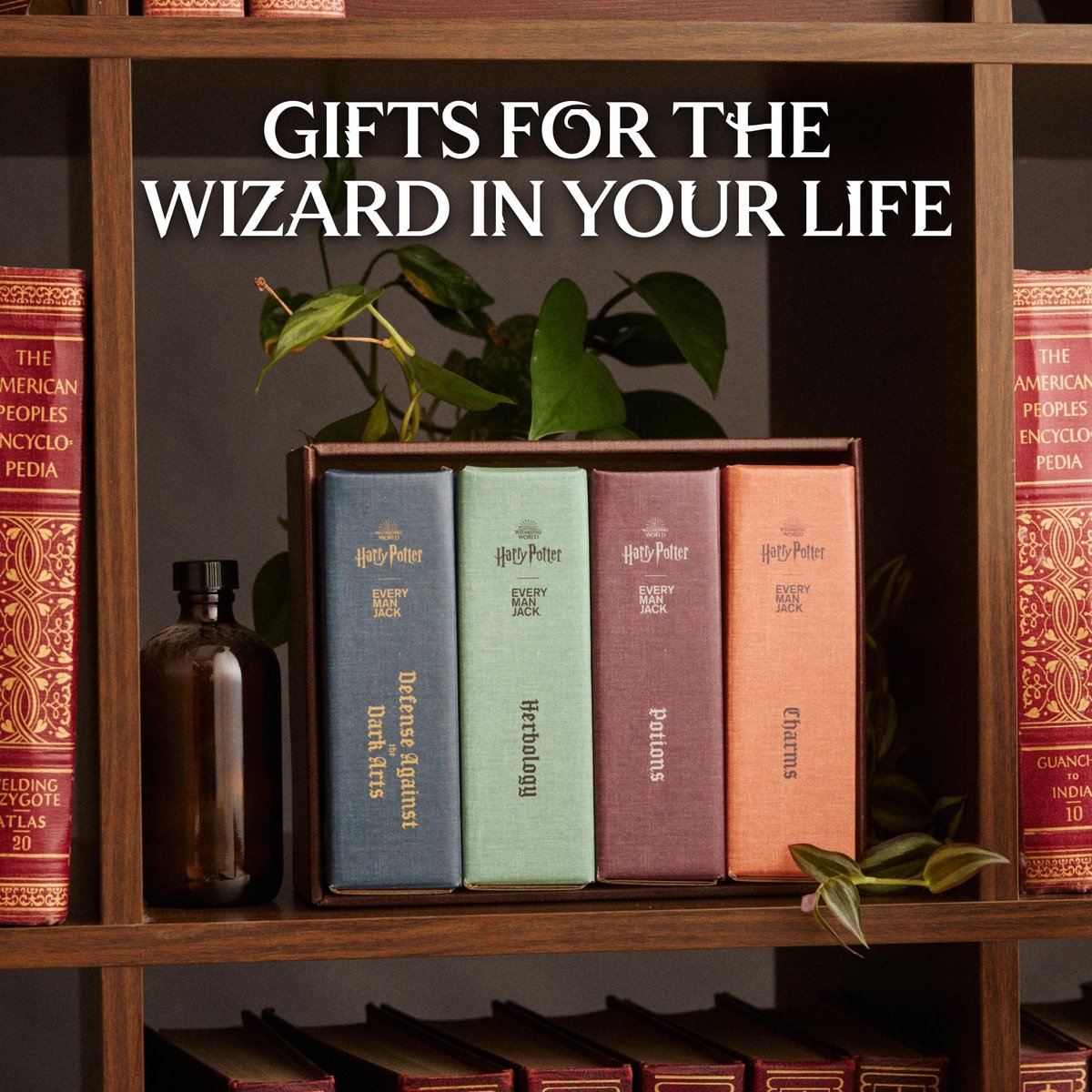 Every Man Jack Harry Potter Collectors Men's Body Wash Gift Set – 4 Hogwarts Inspired Scents, Clean Ingredients, 13.5 oz Each Avelisse