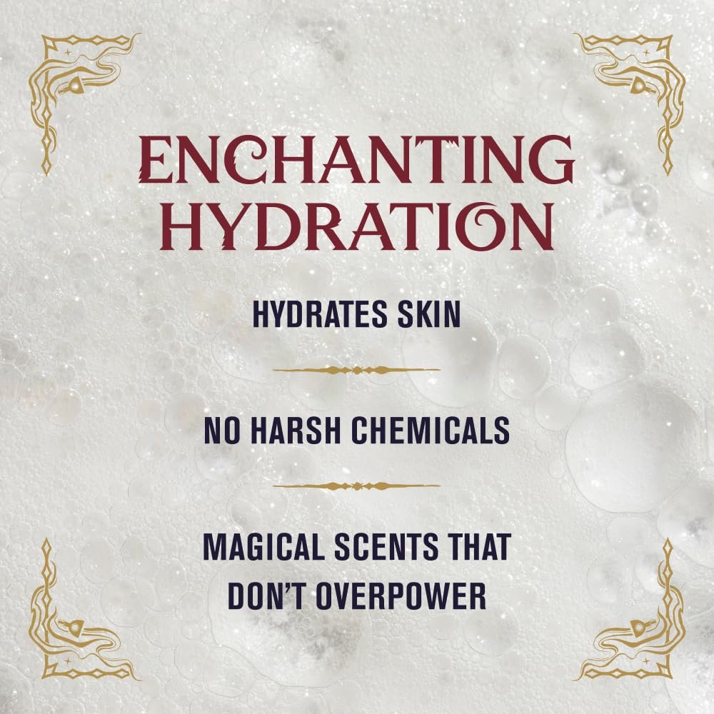 Every Man Jack Harry Potter Collectors Men's Body Wash Gift Set – 4 Hogwarts Inspired Scents, Clean Ingredients, 13.5 oz Each Avelisse