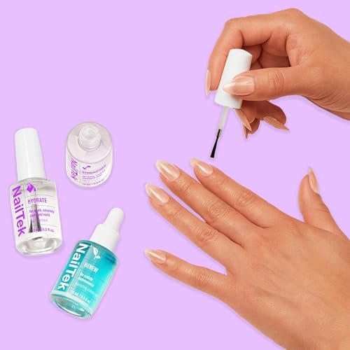 Nail Tek Rescue System – Nail Repair for Damaged Nails, Hydrate, Renew & Strengthen, Made in USA, 0.5 Fl Oz Each Avelisse