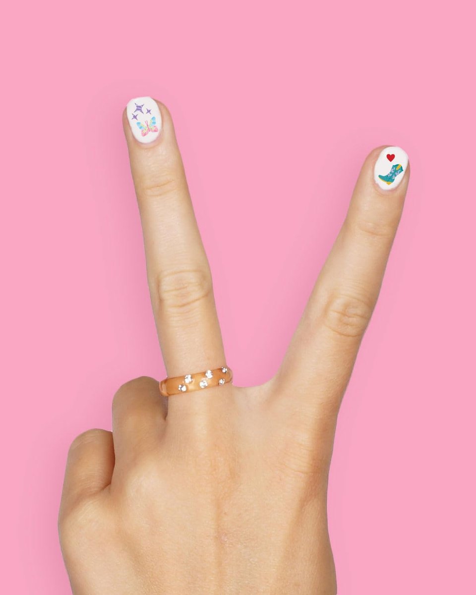 xo, Fetti Party Era Nail Stickers – 544 Concert & Bachelorette Nail Decals, Birthday Manicure Accessories - görsel 11