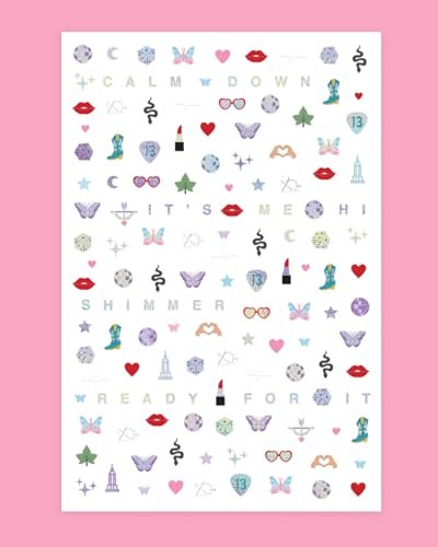 xo, Fetti Party Era Nail Stickers – 544 Concert & Bachelorette Nail Decals, Birthday Manicure Accessories - görsel 10