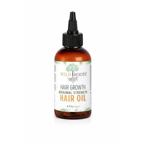 WILD ROOTS Original Strength Hair Growth Oil – Nourishing Formula to Strengthen & Promote Hair Growth – 4oz (118ml) - görsel 2