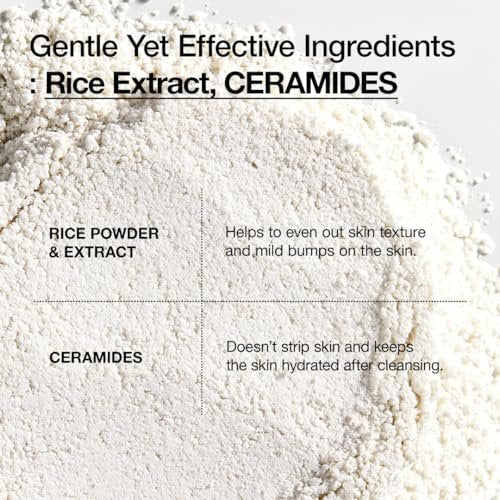 ANUA Rice Enzyme Brightening Cleansing Powder - Gentle Exfoliating Powder-to-Foam Cleanser for Smooth Texture & Clarity, Hydrating Korean Skincare, 1.41 fl.oz Avelisse