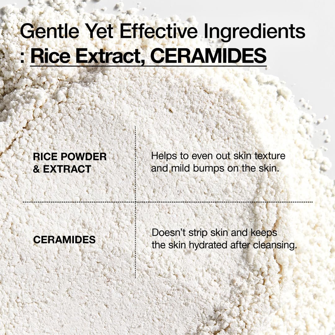 ANUA Rice Enzyme Brightening Cleansing Powder - Gentle Exfoliating Powder-to-Foam Cleanser for Smooth Texture & Clarity, Hydrating Korean Skincare, 1.41 fl.oz Avelisse