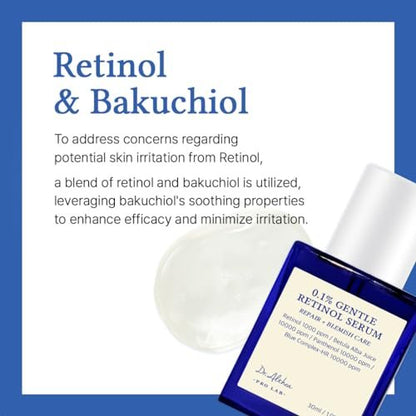 Dr.Althea 0.1% Gentle Retinol Serum – Anti-Aging Korean Vegan Serum for All Skin Types, Reduces Wrinkles & Fine Lines Avelisse