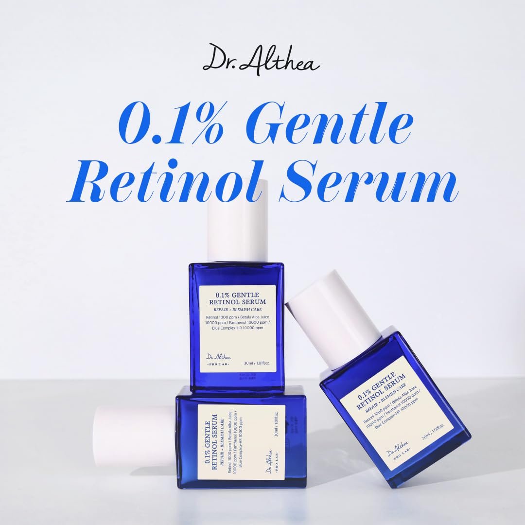 Dr.Althea 0.1% Gentle Retinol Serum – Anti-Aging Korean Vegan Serum for All Skin Types, Reduces Wrinkles & Fine Lines Avelisse