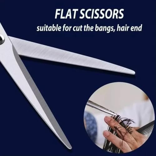 EastyGold Professional Hair Cutting Scissors Kit - Black Shears for Men, Women, and Pets - Trimming & Thinning - görsel 12