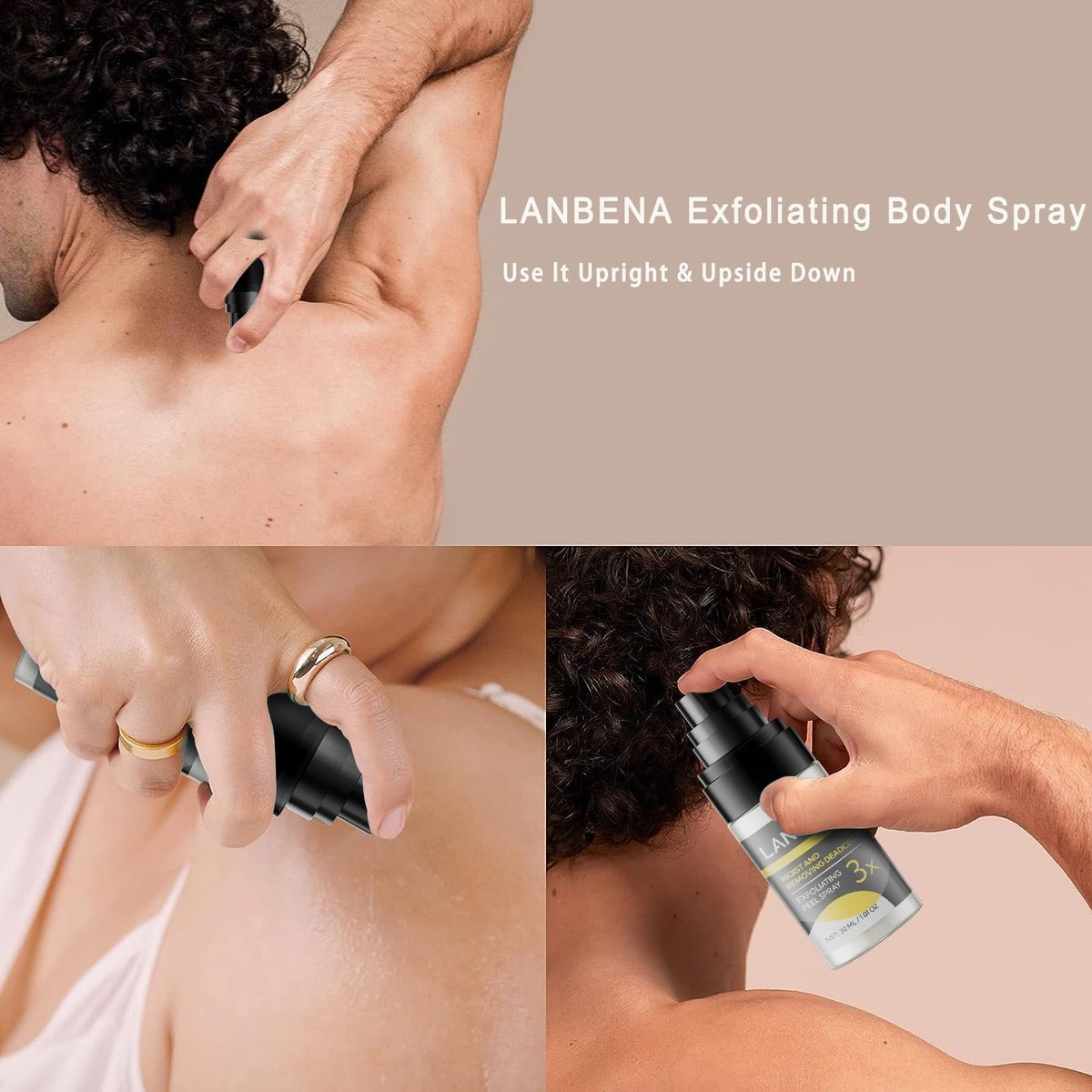LANBENA Body and Face Exfoliating Spray 30ml - Dead Skin Remover with 7 Plant Extracts & Korean Patent Ingredient - görsel 7