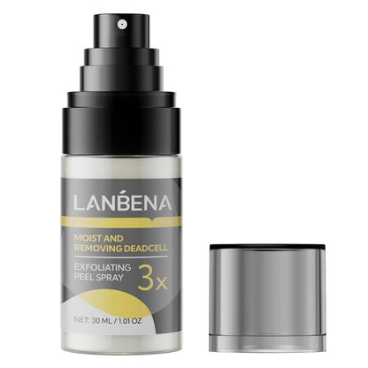 LANBENA Body and Face Exfoliating Spray 30ml - Dead Skin Remover with 7 Plant Extracts & Korean Patent Ingredient
