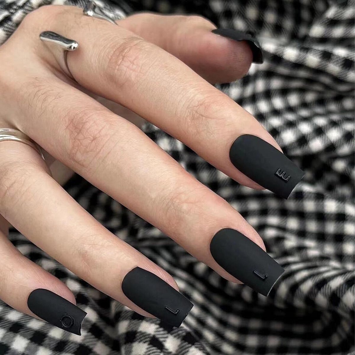 COSMOO Matte Black Nail Polish - Quick Dry Air Dry Lacquer, Velvet Mist Finish, 0.41 fl oz - görsel 11