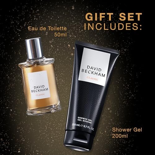 David Beckham Classic Eau de Toilette + Shower Gel Gift Set for Men – Notes of Grapefruit, Cashmere Wood, Musk – Long-Lasting Everyday Fragrance - görsel 6