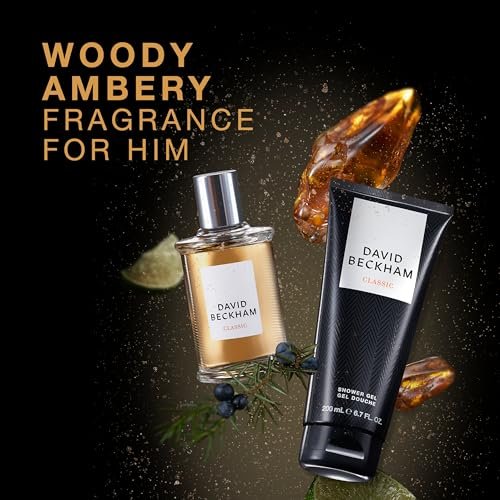 David Beckham Classic Eau de Toilette + Shower Gel Gift Set for Men – Notes of Grapefruit, Cashmere Wood, Musk – Long-Lasting Everyday Fragrance - görsel 8