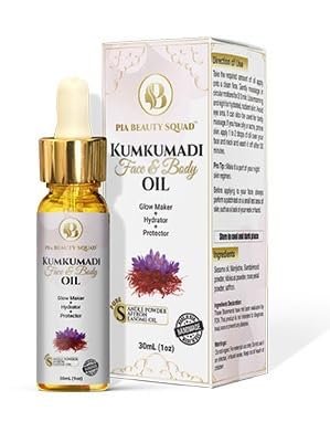 Pia Beauty Squad Kumkumadi Tailam Ayurvedic Face Oil – Dark Spots Treatment, Pigmentation & Dry Skin Remedy – Saffron Infused Facial Oil – 30ml - görsel 1