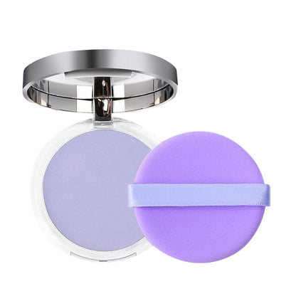 DEERELF Jelly Pressed Setting Powder - Oil Control Face Powder, Clear Matte Finish, Long-Lasting & Waterproof (Purple) Avelisse