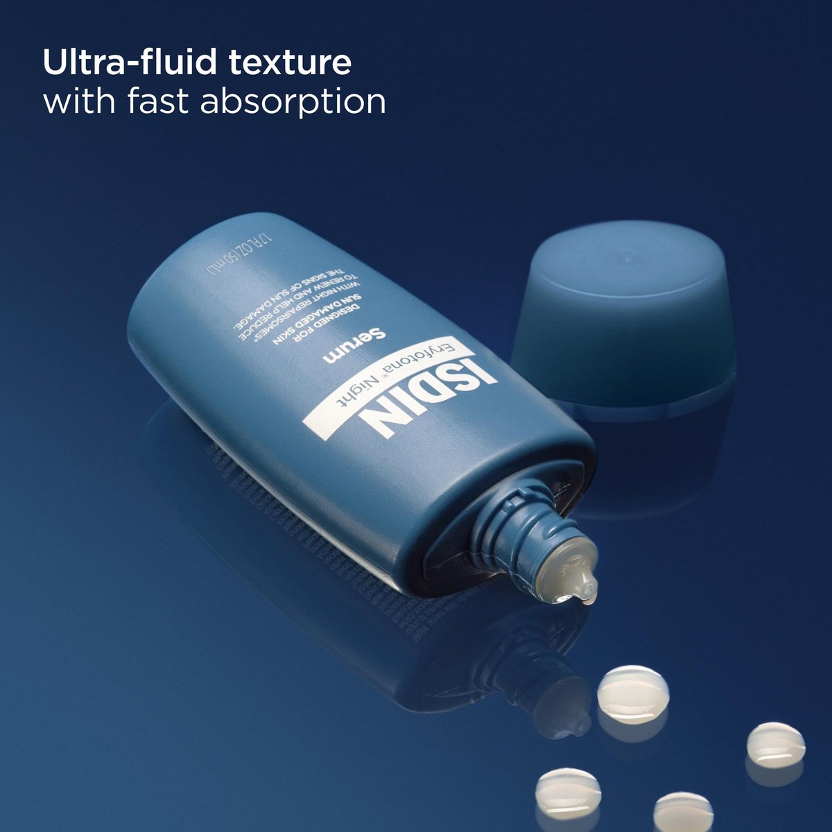 ISDIN Eryfotona Night Ultra-Fluid Night Serum – Repair Sun-Damaged Skin with Night Repairsomes & Vitamin E, 50ml Avelisse
