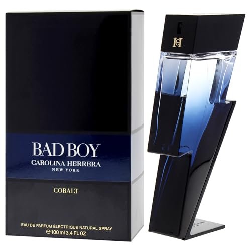 Carolina Herrera Bad Boy Cobalt Eau de Parfum for Men - 3.4 oz | Bold, Long-Lasting Fragrance Avelisse