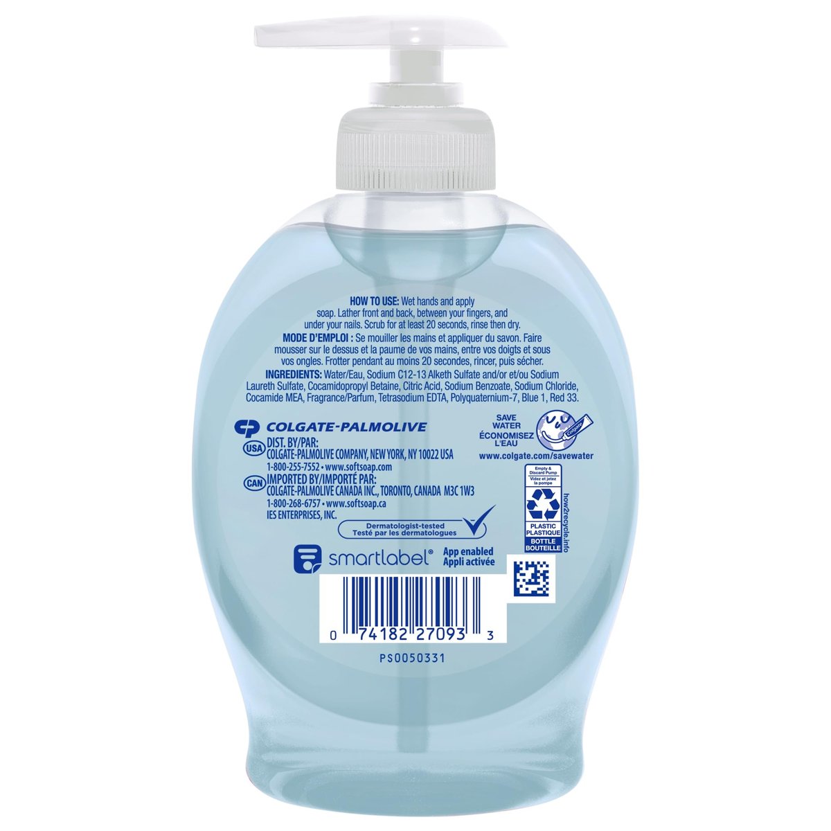 Softsoap Hand Soap Pump Dispenser, Fresh Breeze Scent, 7.5 oz, Pack of 6 Avelisse