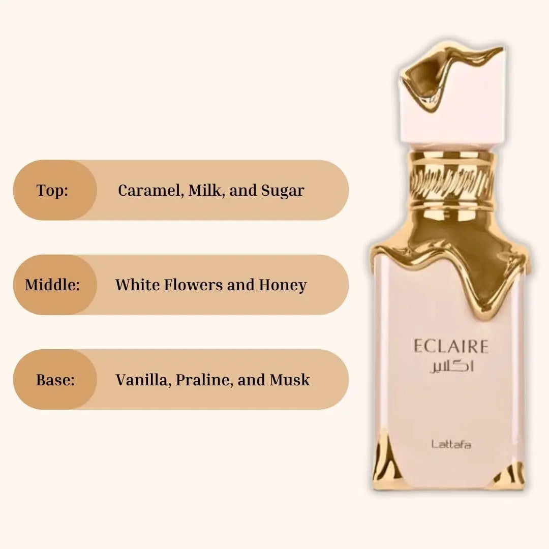 Lattafa Eclaire for Women Eau de Parfum Spray 3.4 oz (100 ml) - Elegant Long-Lasting Fragrance Avelisse